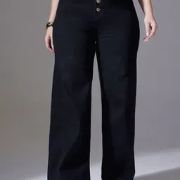 Miss Chase A+ Women Wide Leg High-Rise Heavy Fade Stretchable Jeans-image-91