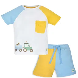 My Milestones Boys Printed T-shirt with Shorts-picture-48