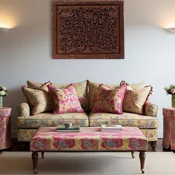 Exotic India Ethnic Motifs Matte Wall Hanging Decor - 28 In-picture-19