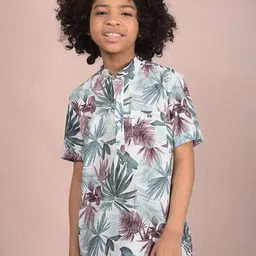 Crimsoune Club Boys Floral Printed Pathani Kurta-picture-29