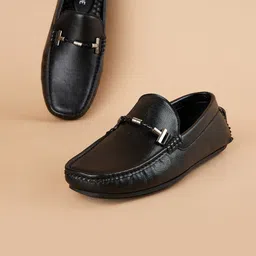 CODE by Lifestyle Men Textured Round Toe Formal Loafers-picture-30