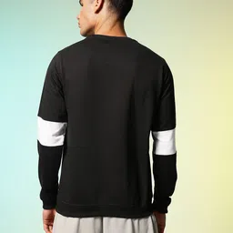 HRX by Hrithik Roshan Round Neck Colourblocked Lifestyle Sweatshirt image 2