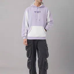 Crazymonk Men Printed Hooded Sweatshirt image 3