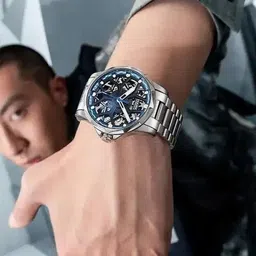 mark fairwhale Men Dial & Stainless Steel Analogue Multi Function Automatic Watch image 3