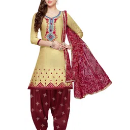 Maroosh Floral Embroidered Unstitched Dress Material-picture-17
