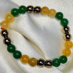 Divine souvenirs Unisex Artificial Beaded Elasticated Bracelet-picture-27