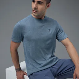 Technosport Men Brand Logo Anti Static Slim Fit T-shirt image 5