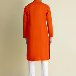 Krudha Creations Men Flared Sleeves Thread Work Kurta image 3