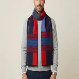 MUFFLY Men Striped Merino Wool Mufflers-picture-44