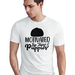 Seekbuylove Typography Printed Round Neck Bio Finish Pure Cotton T-shirt-picture-16