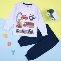 V-Mart Kids Graphic Printed T-shirt With Joggers-picture-37