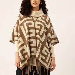 APSLEY Self-Design Fringed Longline Poncho-picture-50