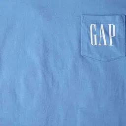 GAP Boys Brand Logo Printed Relaxed-Fit Drop-Shoulder Crew Neck T-Shirt image 3