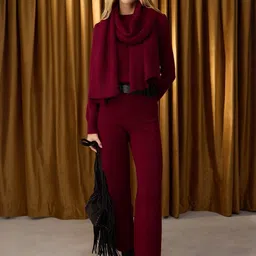 Trendyol Round Neck Top With Trouser-picture-35