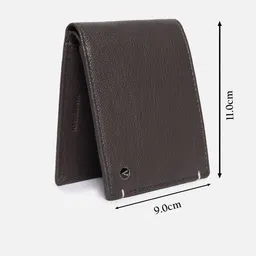 Van Heusen Men Textured Leather Two Fold Wallet image 5