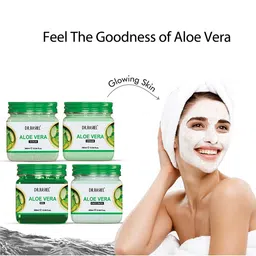 DR.RASHEL Set Of 4 Aloe Vera Cream, Face Pack, Gel & Scrub 380 ml Each image 2
