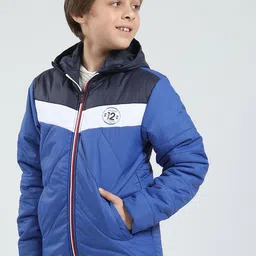 Monte Carlo Boys Colourblocked Polycotton Crop Padded Jacket image 4