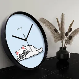 RANDOM Black Silent Clock Round Battery Analogue Wall Clock image 5