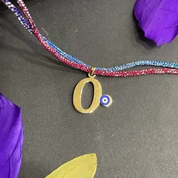 Digital Dress Room Gold Plated Evil Eye Thread Rakhi-picture-30