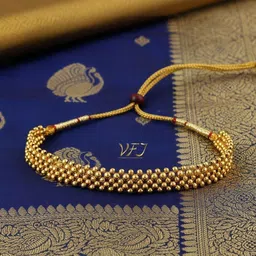 Vighnaharta Gold-Plated Choker Statement Necklace image 1