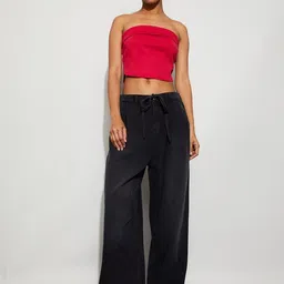 Ginger by Lifestyle Women Wide Leg Mid-Rise Light Fade Stretchable Jeans-picture-30