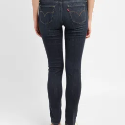 levi's Women's 711 Blue Skinny Fit Mid Rise Jeans image 3