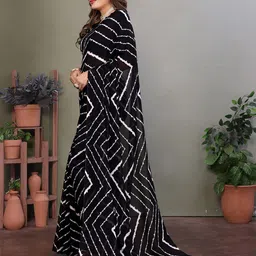Moda Rapido Leheriya Printed Saree image 5