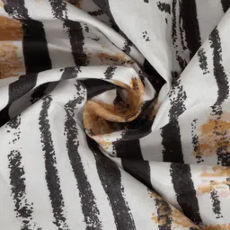 Myntra Elegant Homes Beige & White Printed 300 TC Single Bedsheet Set 2.20 m x 1.50 m image 2