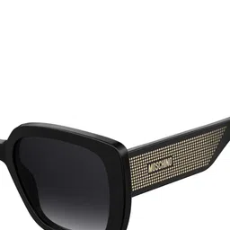 MOSCHINO Women Grey Lens & Black Square Sunglasses with UV Protected Lens 201397807549O image 3