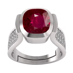 RSPR 9.25 Ratti 8.60 Carat Amethyst Gemstone-Studded Adjustable Finger Ring-picture-18
