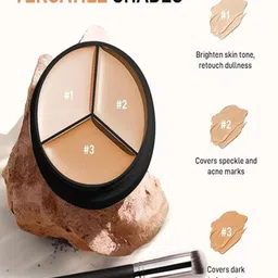 Vough Tri-Color Waterproof & Long Lasting Concealer - 15 g - Shade 091-picture-16