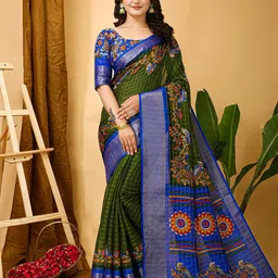 KALINI Floral Zari Art Silk Banarasi Saree-picture-28