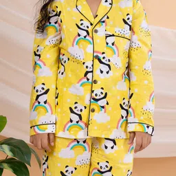 BEBE UNICORN Unisex Kids Printed Shirt with Pyjamas image 3