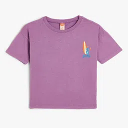 Koton Boys Solid V-Neck Cotton T-shirt-picture-17