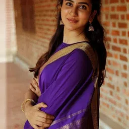 you shop we ship Silk Blend Handloom Saree image 3