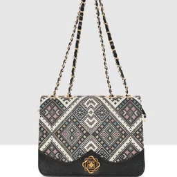 ESBEDA Women Geometric Printed Structured Shoulder Bag image 2