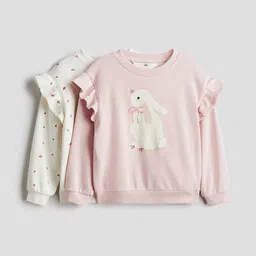 H&M 2-Pack Frill-Trimmed Sweatshirts-picture-34