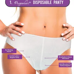 Pregawear 15-Pcs Disposable Panty & 5-Pcs Sanitary Padded Disposal Briefs image 3