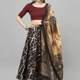 Kaizen TEXO FAB Semi-Stitched Lehenga & Unstitched Blouse With Dupatta-picture-36