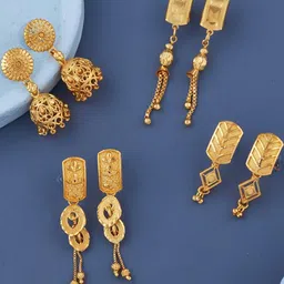 DIVASTRI Gold-Plated Brass Earrings-picture-18