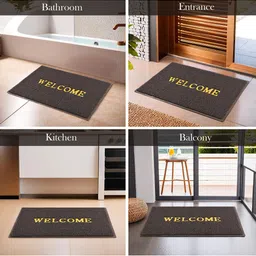 Kuber Industries Pack of 4 Brown Rubber Doormats image 3