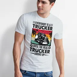 Seekbuylove Men Cotton Typography Printed Regular Fit T-shirt image 5