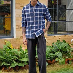 Bewakoof Men Tartan Checks Checked Casual Shirt image 3