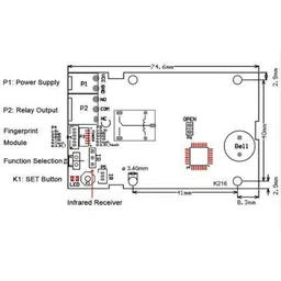 R300 Uart Interface Capacitive Fingerprint Module image 3