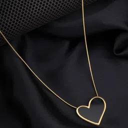 Bishty Fashion Gold-Plated Heart Shaped Pendants with Chains image 1