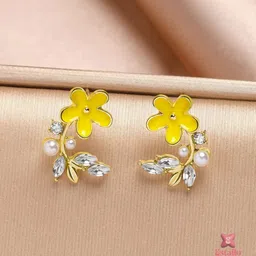 Estailo fashion Floral Studs Earrings-picture-39