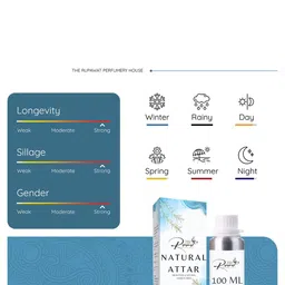 THE RUPAWAT Perfumery House Drawn To You Natural Alcohol-Free Attar - 100 ml image 3