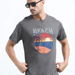 THE BEETEL HOUSE Men Typography Printed Round Neck Cotton T-shirt image 3