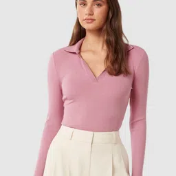 Forever New Women Solid Long Sleeves Top image 1