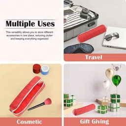 Kuber Industries Red 2 Pieces Polka Dots Printed Bangle Organiser image 5